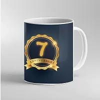 Printed  7 Anniversary  Ceramic Coffee Mug  Coffe Cup  Birhday Gifts  Best Gift  Happy Birthday For Wife For Husband For Girls For Boys  For Kids-thumb2