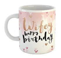 Printed  Happy Birthday To Wife  Ceramic Coffee Mug  Coffe Cup  Birhday Gifts  Best Gift  Happy Birthday For Wife For Husband For Girls For Boys  For Kids-thumb1