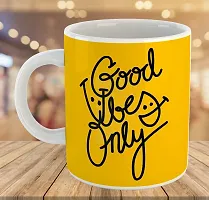 Printed  Good Vibes Only  Ceramic Coffee Mug  Coffe Cup  Birhday Gifts  Best Gift  Happy Birthday For Wife For Husband For Girls For Boys  For Kids-thumb3