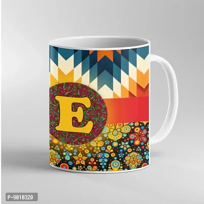 Printed Alphabet E Ceramic Coffee Mug  Coffe Cup  Birhday Gifts  Best Gift  Happy Birthday For Wife For Husband For Girls For Boys  For Kids-thumb3