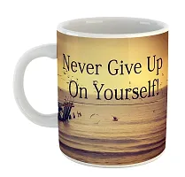 Printed  NEVER GIVE UP  Ceramic Coffee Mug  Coffe Cup  Birhday Gifts  Best Gift  Happy Birthday For Wife For Husband For Girls For Boys  For Kids-thumb1