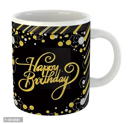 Printed Happy Birthday Ceramic Coffee Mug  Coffe Cup  Birhday Gifts  Best Gift  Happy Birthday For Wife For Husband For Girls For Boys  For Kids