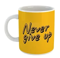 Printed  NEVER GIVE UP  Ceramic Coffee Mug  Coffe Cup  Birhday Gifts  Best Gift  Happy Birthday For Wife For Husband For Girls For Boys  For Kids-thumb1