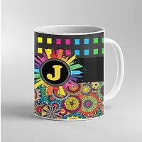 Printed Alphabet J Ceramic Coffee Mug  Coffe Cup  Birhday Gifts  Best Gift  Happy Birthday For Wife For Husband For Girls For Boys  For Kids-thumb2