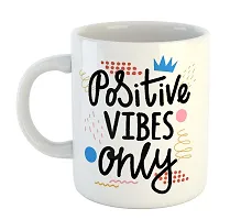 Printed  Good Vibes Only  Ceramic Coffee Mug  Coffe Cup  Birhday Gifts  Best Gift  Happy Birthday For Wife For Husband For Girls For Boys  For Kids-thumb1