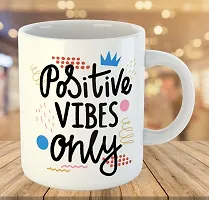 Printed  Good Vibes Only  Ceramic Coffee Mug  Coffe Cup  Birhday Gifts  Best Gift  Happy Birthday For Wife For Husband For Girls For Boys  For Kids-thumb2