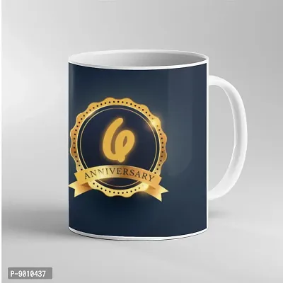 Printed  6 Anniversary  Ceramic Coffee Mug  Coffe Cup  Birhday Gifts  Best Gift  Happy Birthday For Wife For Husband For Girls For Boys  For Kids-thumb3