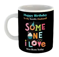 Printed  Happy Birthday To Husband  Ceramic Coffee Mug  Coffe Cup  Birhday Gifts  Best Gift  Happy Birthday For Wife For Husband For Girls For Boys  For Kids-thumb1