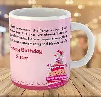 Printed  Happy Birthday Sister  Ceramic Coffee Mug  Coffe Cup  Birhday Gifts  Best Gift  Happy Birthday For Wife For Husband For Girls For Boys  For Kids-thumb2