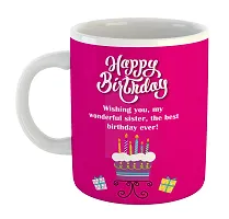 Printed  Happy Birthday Sister  Ceramic Coffee Mug  Coffe Cup  Birhday Gifts  Best Gift  Happy Birthday For Wife For Husband For Girls For Boys  For Kids-thumb1