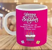 Printed  Happy Birthday Sister  Ceramic Coffee Mug  Coffe Cup  Birhday Gifts  Best Gift  Happy Birthday For Wife For Husband For Girls For Boys  For Kids-thumb3