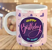 Printed  Happy Birthday To Husband  Ceramic Coffee Mug  Coffe Cup  Birhday Gifts  Best Gift  Happy Birthday For Wife For Husband For Girls For Boys  For Kids-thumb3