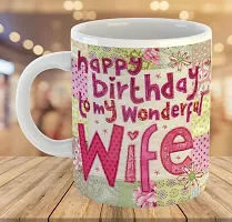 Printed  Happy Birthday To Wife  Coffee Mug  Coffe Cup  Birhday Gifts  Best Gift  Happy Birthday For Wife For Husband For Girls For Boys  For Kids-thumb3