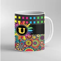 Printed Alphabet U Ceramic Coffee Mug  Coffe Cup  Birhday Gifts  Best Gift  Happy Birthday For Wife For Husband For Girls For Boys  For Kids-thumb2