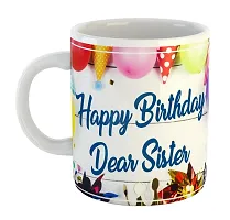 Printed  Happy Birthday Sister  Ceramic Coffee Mug  Coffe Cup  Birhday Gifts  Best Gift  Happy Birthday For Wife For Husband For Girls For Boys  For Kids-thumb1