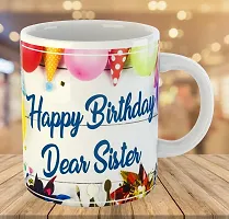 Printed  Happy Birthday Sister  Ceramic Coffee Mug  Coffe Cup  Birhday Gifts  Best Gift  Happy Birthday For Wife For Husband For Girls For Boys  For Kids-thumb2