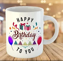 Printed Happy Birthday Ceramic Coffee Mug  Coffe Cup  Birhday Gifts  Best Gift  Happy Birthday For Wife For Husband For Girls For Boys  For Kids-thumb2