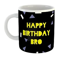 Printed Happy Birthday Brother  Ceramic Coffee Mug  Coffe Cup  Birhday Gifts  Best Gift  Happy Birthday For Wife For Husband For Girls For Boys  For Kids-thumb1