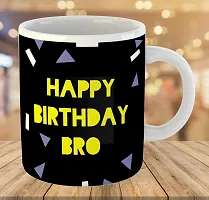 Printed Happy Birthday Brother  Ceramic Coffee Mug  Coffe Cup  Birhday Gifts  Best Gift  Happy Birthday For Wife For Husband For Girls For Boys  For Kids-thumb2