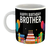 Printed Happy Birthday Brother  Ceramic Coffee Mug  Coffe Cup  Birhday Gifts  Best Gift  Happy Birthday For Wife For Husband For Girls For Boys  For Kids-thumb1