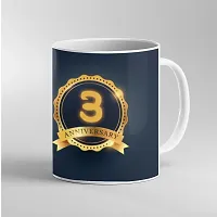 Printed  3 Anniversary  Ceramic Coffee Mug  Coffe Cup  Birhday Gifts  Best Gift  Happy Birthday For Wife For Husband For Girls For Boys  For Kids-thumb2