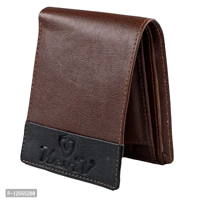 Kevivreg; Genuine Leather Wallet for Men (Tan)-thumb5