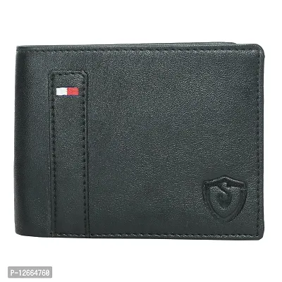 Keviv? Genuine Leather Wallet for Men (GW117-A) (Black)-thumb0