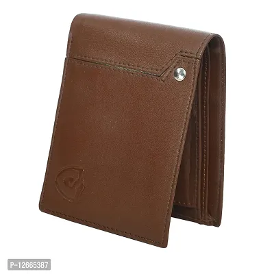 Keviv? Genuine Leather Wallet for Men (GW116-A) (Tan)-thumb3