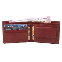 Keviv? Men's Genuine Leather Wallet / Purse (Red)-thumb3