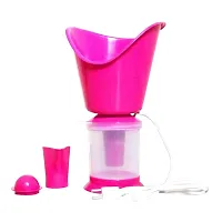 Kevivreg; 3-in-1 Nose  Facial Steamer and Vaporizer, Nozzle Inhaler, Cough Facial Steamer, Vaporizer, Vaporiser (Pink)-thumb1