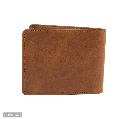 Kevivreg; Genuine Leather Wallet for Men || Men's Wallet || (Tan)-thumb3