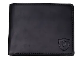 Kevivreg; Genuine Leather Wallet for Men || Men's Wallet || (Black)-thumb1