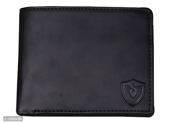 Kevivreg; Genuine Leather Wallet for Men || Men's Wallet || (Black)-thumb2