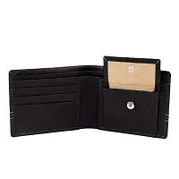 Kevivreg; Genuine Leather Wallet for Men- Men's Wallet (Black)-thumb4