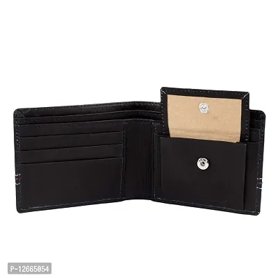 Kevivreg; Genuine Leather Wallet for Men- Men's Wallet (Black)-thumb5