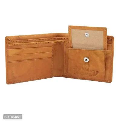 Keviv? Men's Genuine Leather Wallet / Purse (Tan)-thumb5