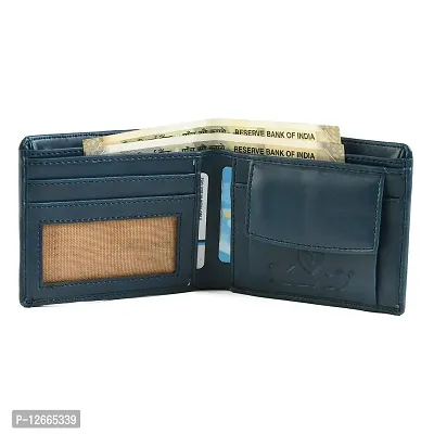 Keviv? Genuine Leather Wallet for Men || Men's Wallets || (Blue)-thumb3