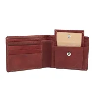 Keviv? Men's Genuine Leather Wallet / Purse (Red)-thumb2