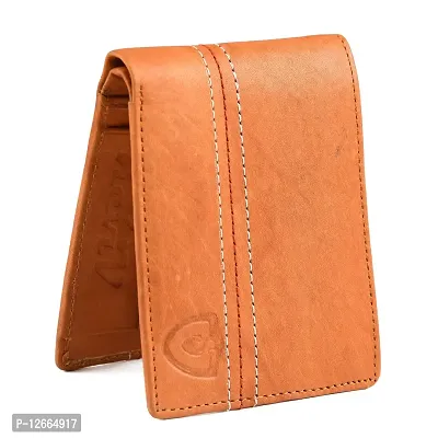 Keviv? Genuine Leather Wallet for Men- Men's Wallet (Tan)