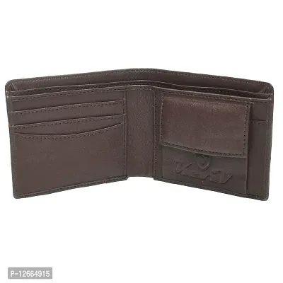 Kevivreg; Genuine Leather Wallet for Men (GW117-A) (Brown)-thumb2