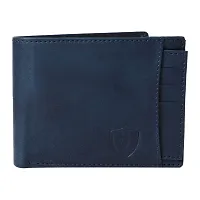 Kevivreg; Genuine Leather Wallet for Men (GW120-A) (Blue)-thumb1