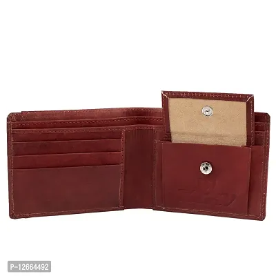 Keviv Genuine Leather Wallet for Men - (Red)-thumb4