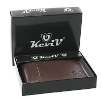 Keviv? Genuine Leather Wallet for Men (GW116-A) (Brown)-thumb4