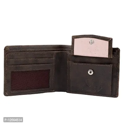 Kevivreg; Genuine Leather Wallet for Men || Men's Wallet || (Brown)-thumb2