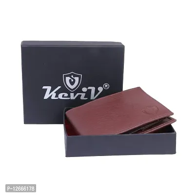 Keviv? Artifical Leather Wallet for Men/Men's Wallet (Brown)-thumb2