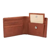 Kevivreg; Men's Genuine Leather Wallet / Purse (Brown)-thumb2