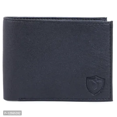 Kevivreg; Artifical Leather Wallet for Men/Men's Wallet (Black)