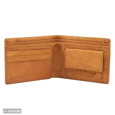 Keviv? Men's Genuine Leather Wallet / Purse (Tan)-thumb4