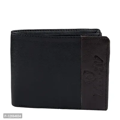 Keviv? Genuine Leather Wallet for Men (Black)-thumb2