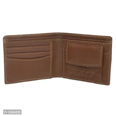 Keviv? Genuine Leather Wallet for Men (GW117-A) (Tan)-thumb2